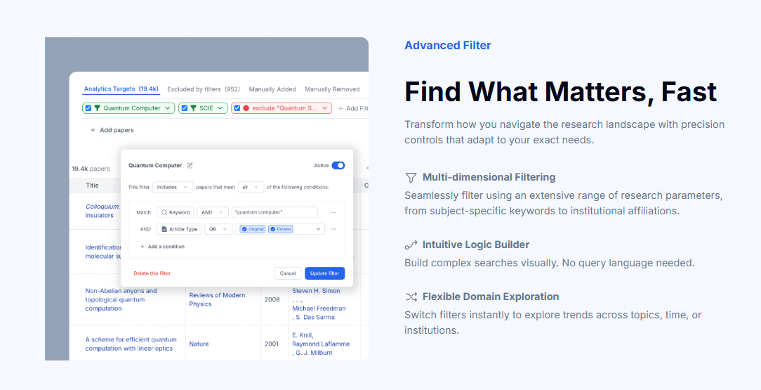 Research Intelligence 검색 및 분석 기능 개발 preview